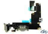 gocellparts - Negro Dock Conector Puerto De Carga De Reemplazo Para Iphone 6 Plus 5.5" A1522