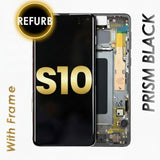 OLED Screen with Frame Replacement for Samsung Galaxy S10 - Prism Black
