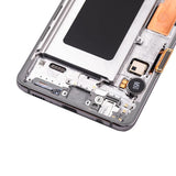 OLED Screen with Frame Replacement for Samsung Galaxy S10 - Prism White