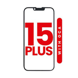 Front Glass With OCA Replacement for iPhone 15 Plus