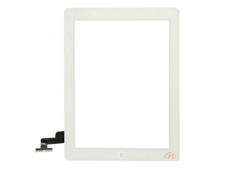 gocellparts - White Digitizer Front Glass Touch Screen Panel For iPad 2 A1395 A1396