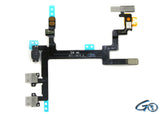 gocellparts - Power & Volume Mute Switch Flex Ribbon Cable Replacement for iPhone 5