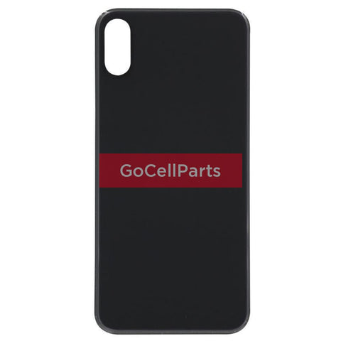 Back Door Glass Replacement For Iphone X - Black Small Parts