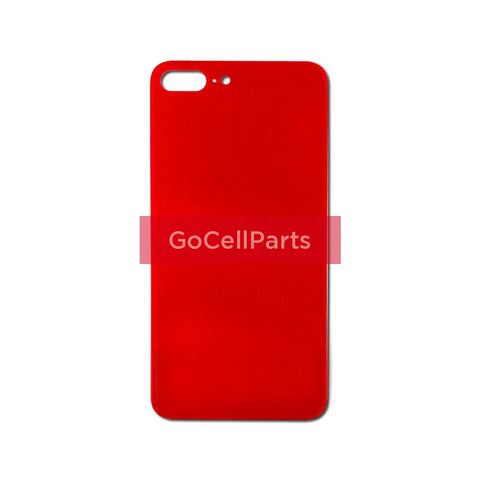 Back Glass Replacement For Iphone 8 Plus - Red (Bigger Camera Lens Hole) Small Parts