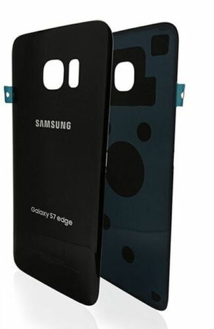 gocellparts - Black Back Glass Cover Battery Door Replacement for Samsung Galaxy S7 Edge G935