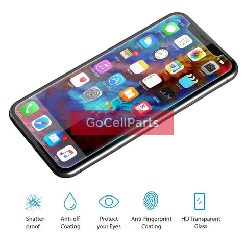 Clear Tempered Glass Screen Protector for iPhone X XS 11 Pro  - Bulk Package (50 pieces)