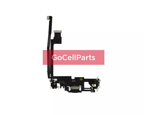 Charging Port Replacement For Iphone 12 Pro Max - Black Small Parts