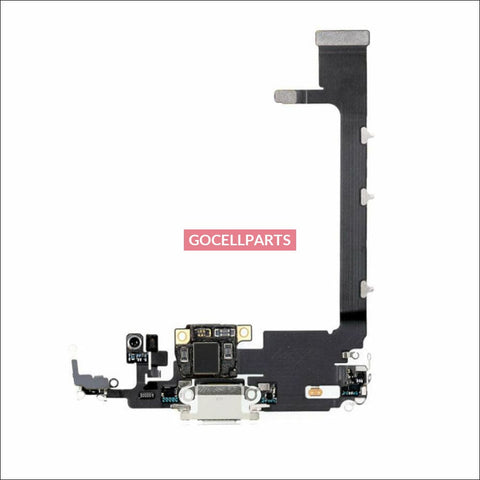 Charging Port With Board Soldered For Iphone 11 Pro Max - Silver Small Parts
