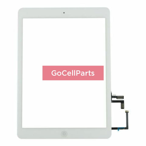 gocellparts - White Touch Screen Digitizer Pre-Assembled Replacement Glass for iPad Air 1 / iPad 5