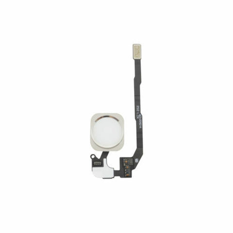 gocellparts - White Gold Ring Home Button Full Assembly Replacement For iPhone 5S SE