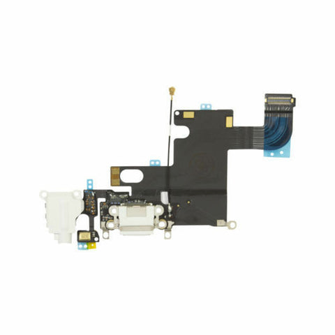 gocellparts - White iPhone 6 Dock Connector Charging Port Assembly + Adhesive Replacement